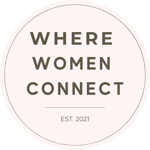 Logo Where Women Connect pink green