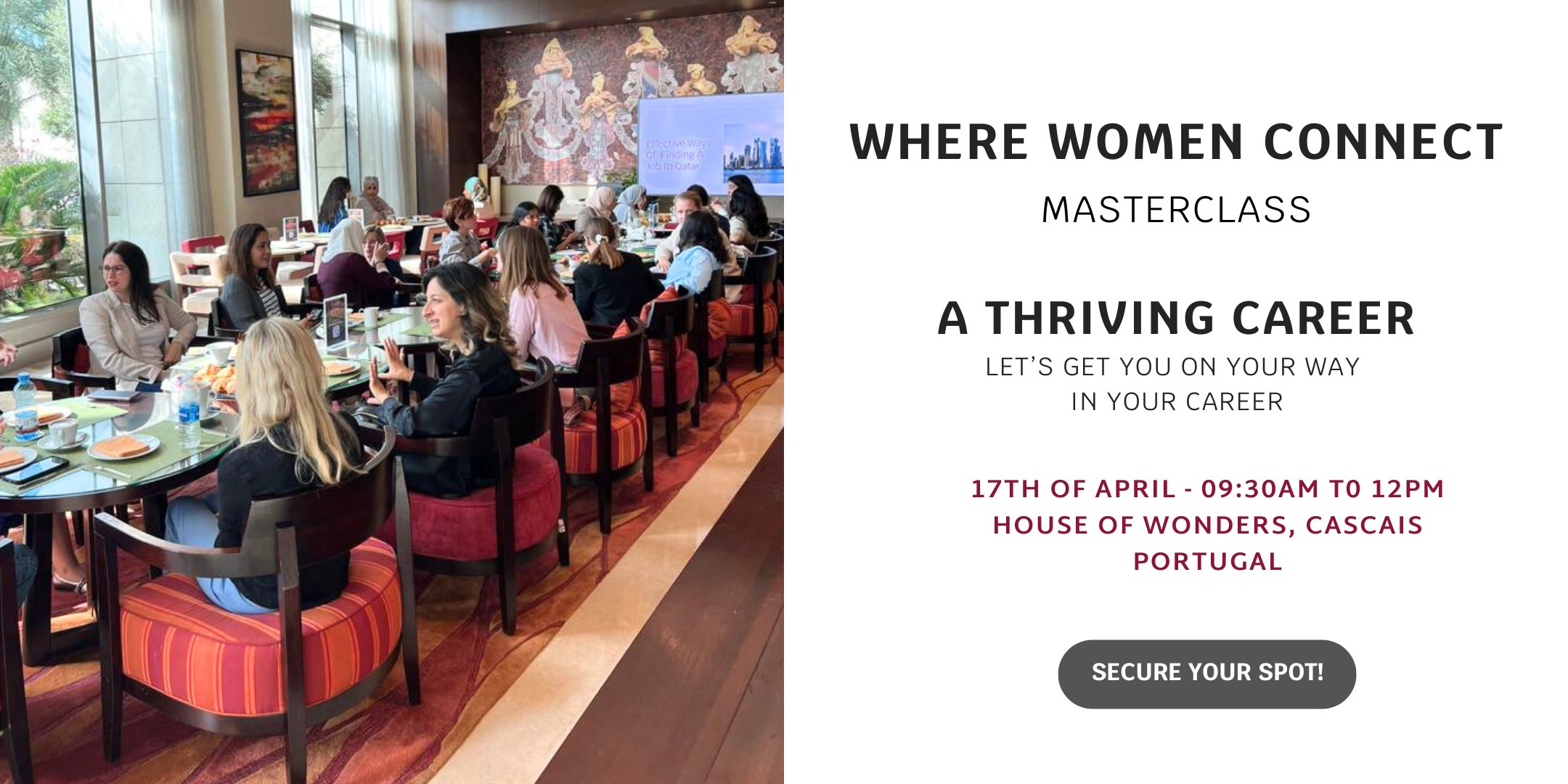 Where Women Connect Masterclass A Thriving Career